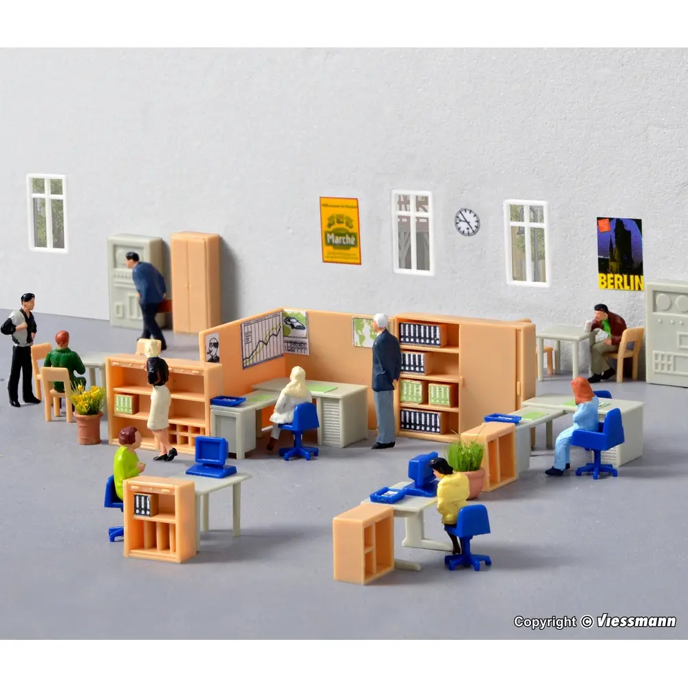 Mobilier de bureau - Kibri 38654 - HO 1/87 - 2