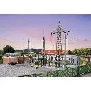 Station électrique KIBRI 39840 - HO 1/87 - 530 x 330 x 250 mm - zones industrielles - 3
