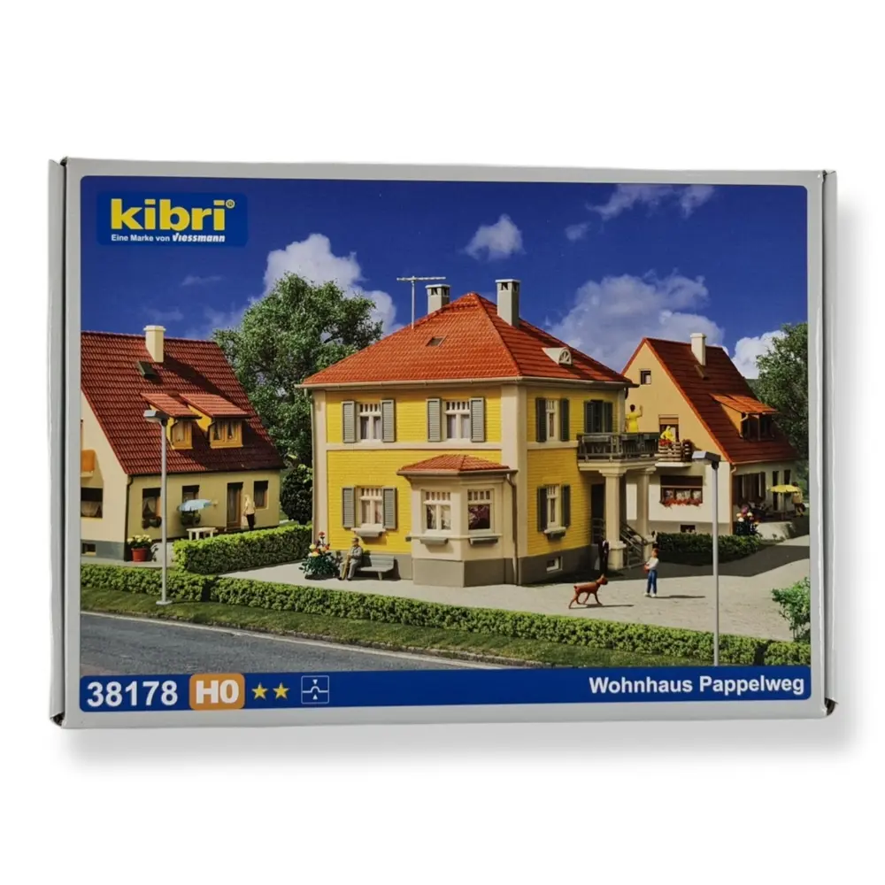 Immeuble/Maison résidentiel KIBRI 38178 - HO 1/87 120x145x125mm - 3