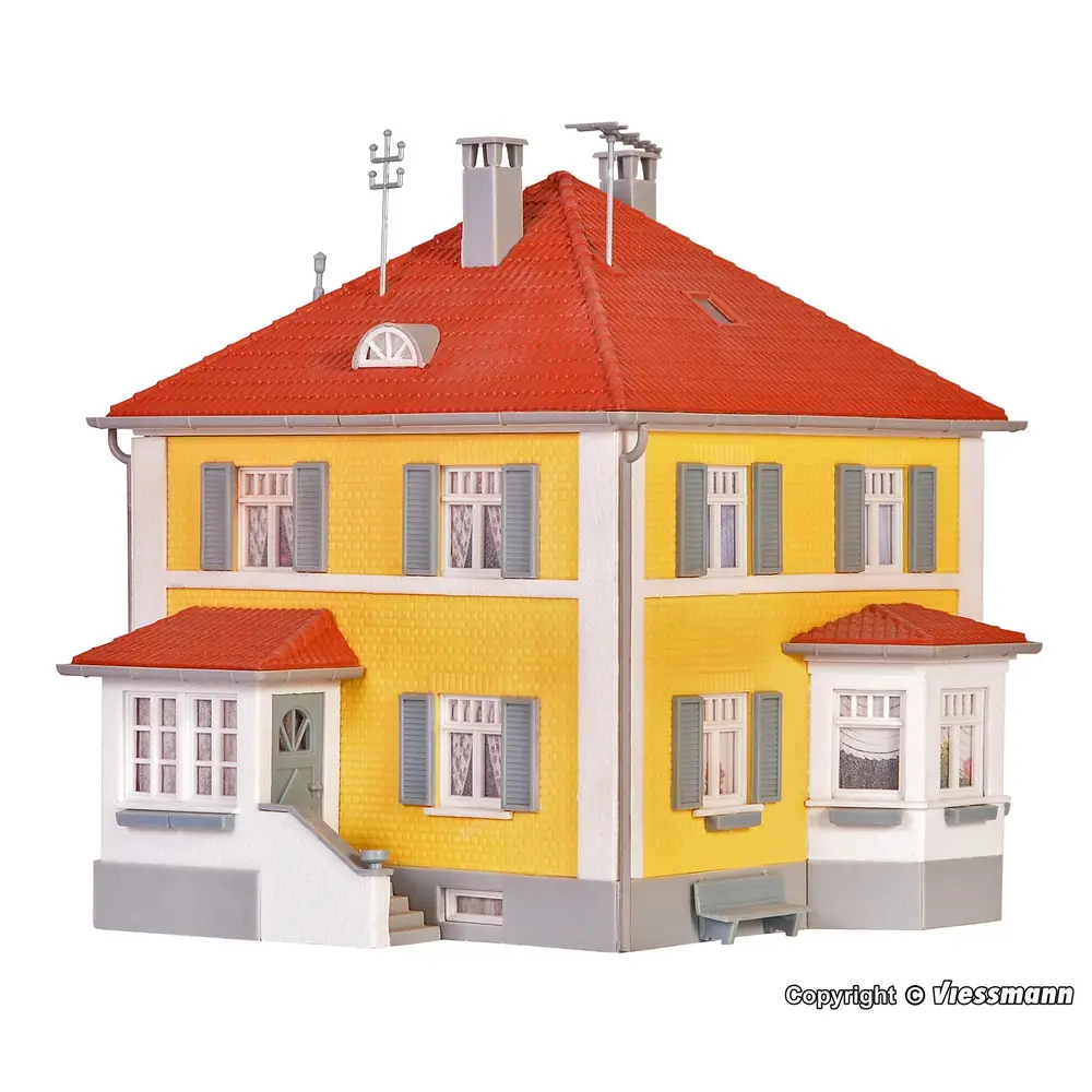 Immeuble/Maison résidentiel KIBRI 38178 - HO 1/87 120x145x125mm - 5