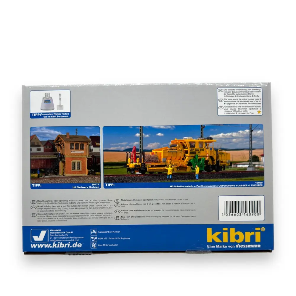 Bourreuse dynamique diesel 09-3X PLASSER & THEURER - Kibri 16090 - HO 1/87 - Ep V/VI - Analogique - 2R - 5