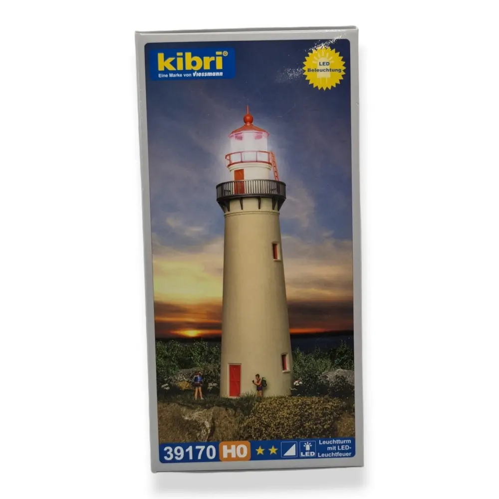 Phare avec lumière LED - KIBRI 39170 - Échelle HO 1/87 - 58 x 223 mm - 4