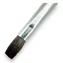 Pinceau plat N°04 pour aquarelle en poil de poney, embout en nickel, manche court - Kolibri 0712/04 - 3