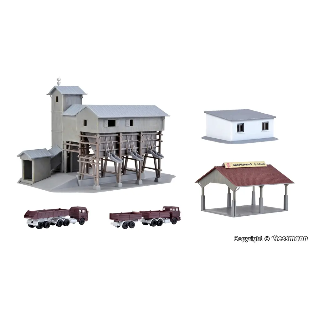 Usine de traitement de gravier - Z 1/220 - Kibri 36603  - 2