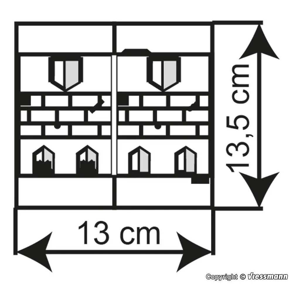 Maison de ville, place du Ball KIBRI 38383 - HO 1/87 - 4