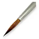 Pinceaux N°04 pour aquarelle en poil de martre rouge, virole argentée, manche court - Kolibri 0088/04 - 3