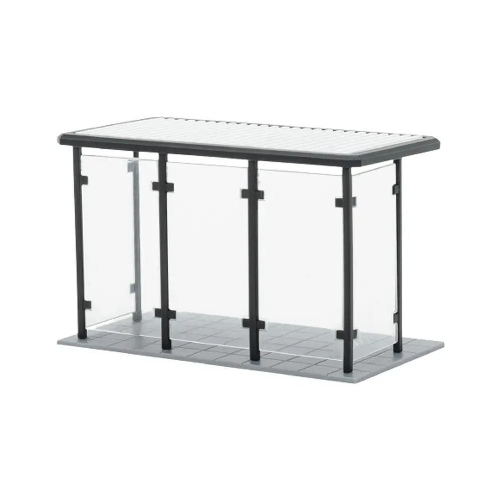 Arrêt de bus à toit plat - KIBRI 37125 - Échelle N 1/160 - 28 x 15 x 17 mm - 2