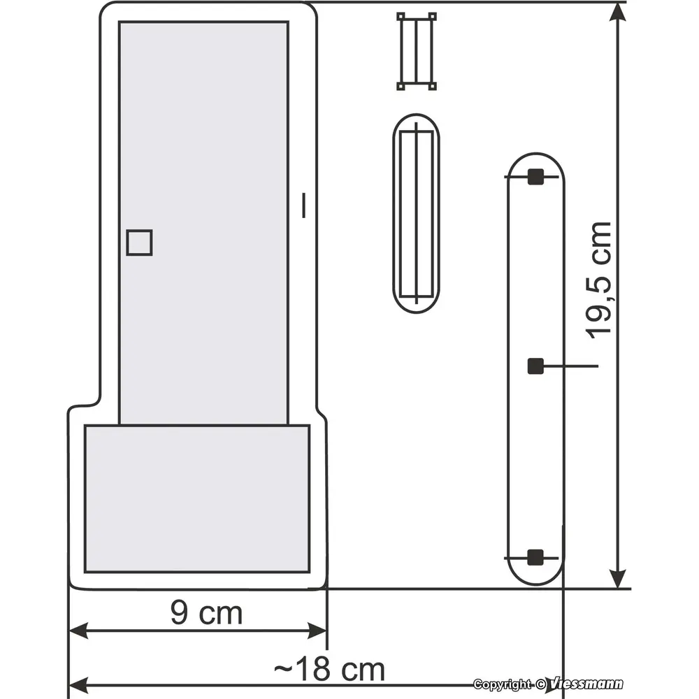 Station Service "Aral" & Station Lavage - Éclairage LED KIBRI 38544 - HO 1 : 87 - 5