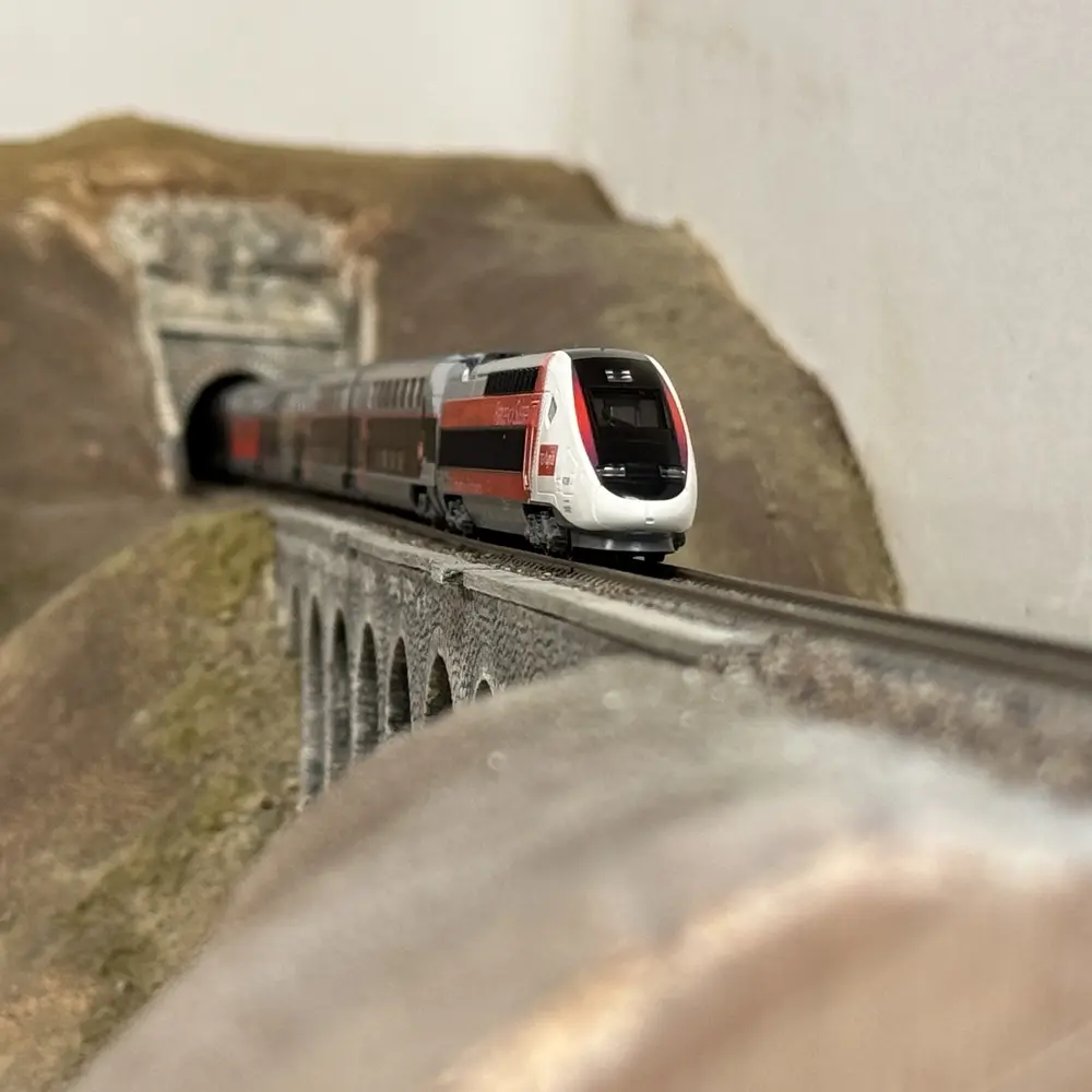 TGV Duplex Lyria 10 éléments - Kato 101762 - N 1/160 - SNCF - Ep VI - Analogique - 2R - 8