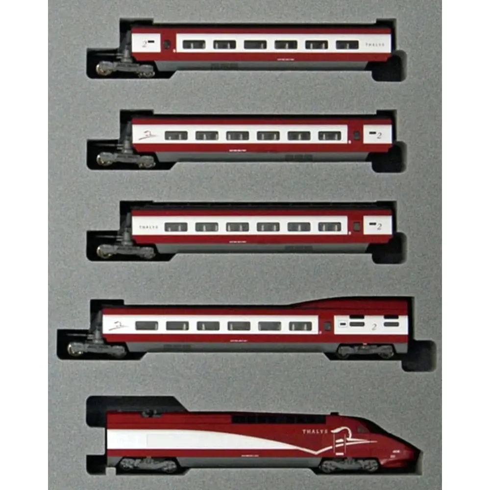 Set de 10 éléments TGV Thalys - Kato 101658 - N 1/160 - PBKA - Ep VI - Analogique - 2R - 3