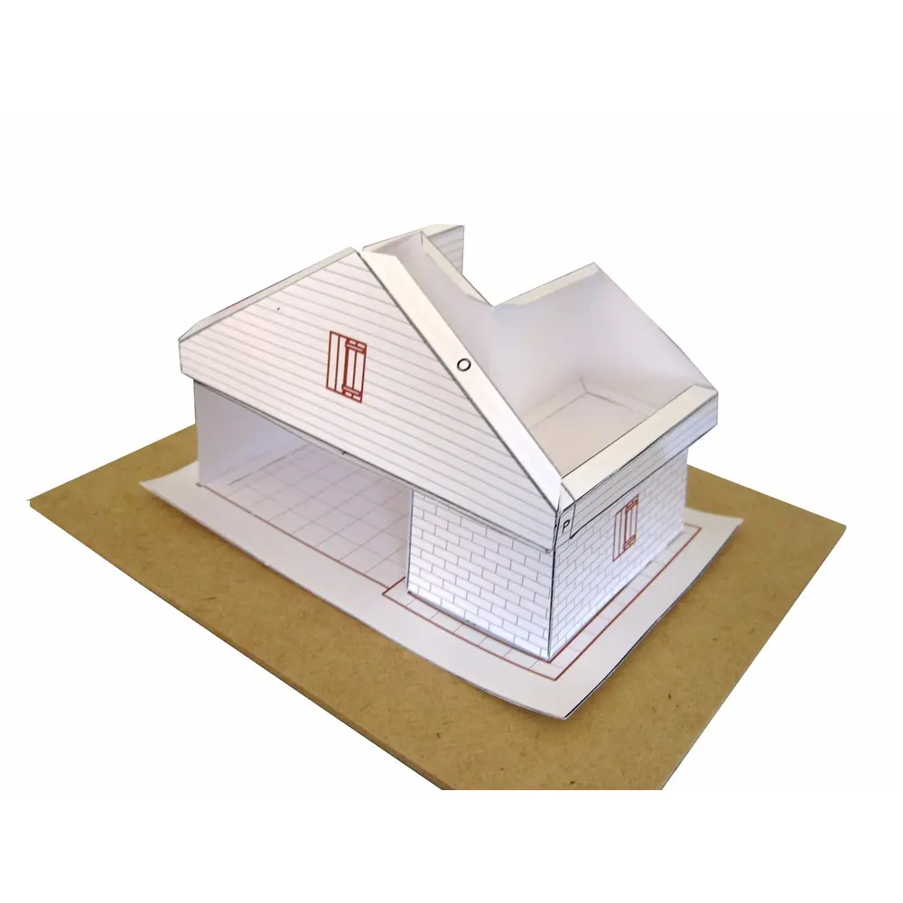 Kit de construction en céramique pour refuge alpin - Keranova 30220 - HO 1/87 - 9