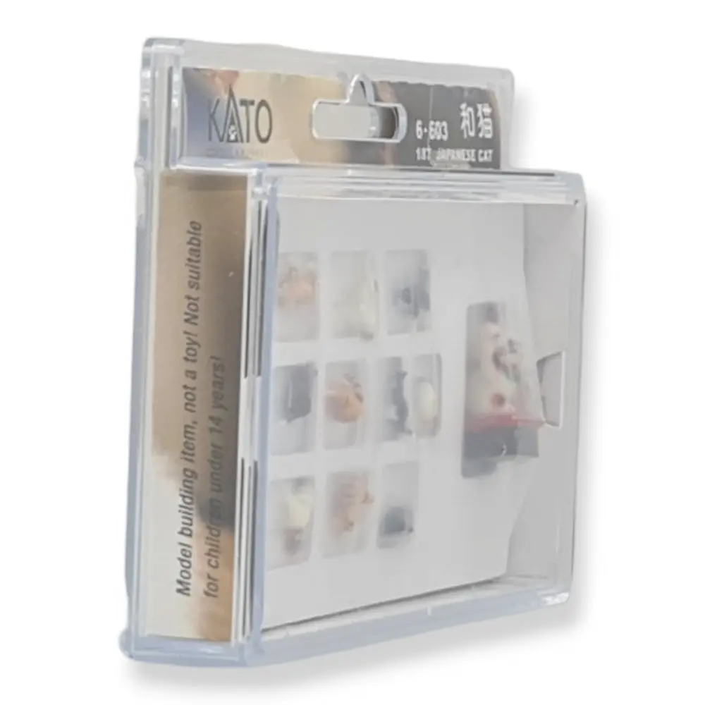 Lot de 10 Chats Japonais & 1 statue - KATO 6-603 - HO 1/87 - 2