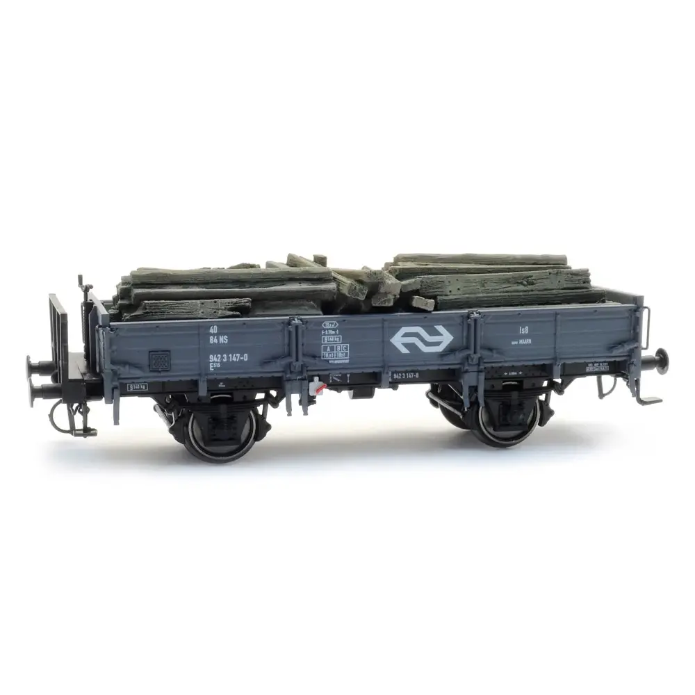 Cargaison : vieilles traverses pour wagon de sable - Artitec 28.125 - HO 1/87 - 2
