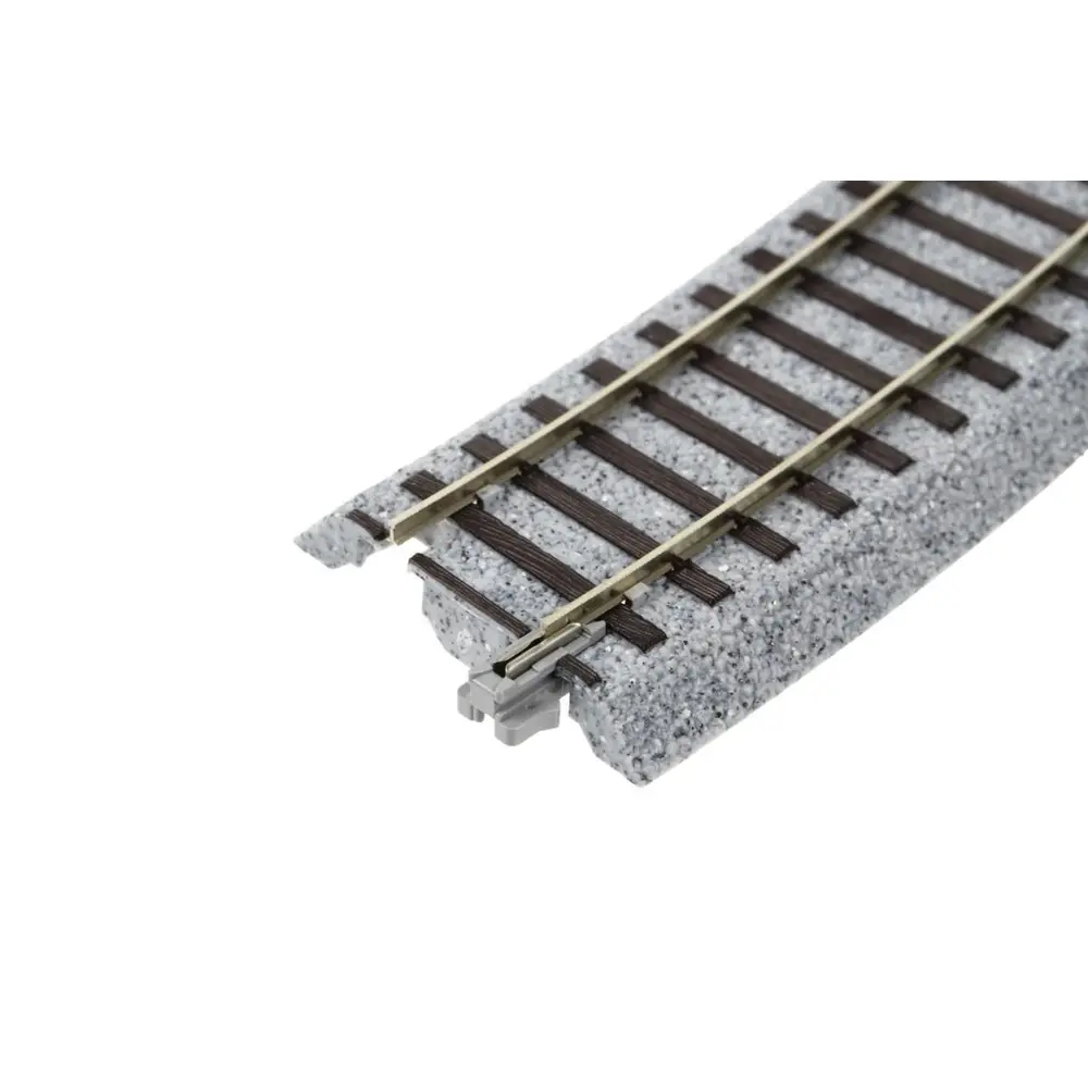 4 rails incurvés Unitrack (R490-22.5) 22,5 degrés - Kato 2-270 - HO 1/87 - 3