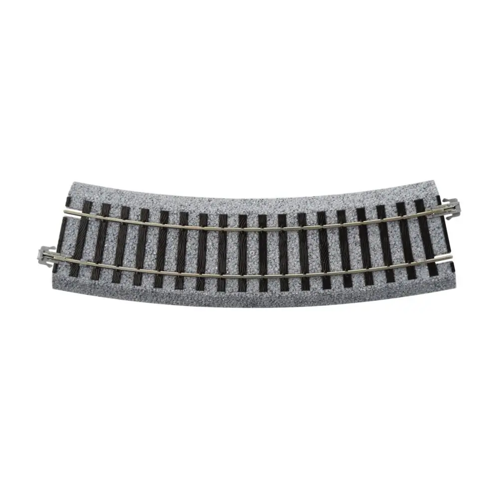 4 rails incurvés Unitrack (R370-22.5) 22,5 degrés - Kato 2-280 - HO 1/87 - 2
