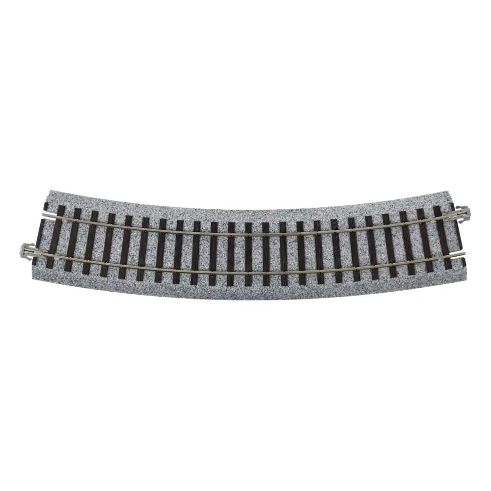 4 rails incurvés Unitrack (R490-22.5) 22,5 degrés - Kato 2-270 - HO 1/87 - 2