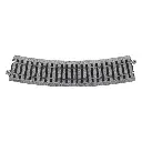 4 rails incurvés Unitrack (R490-22.5) 22,5 degrés - Kato 2-270 - HO 1/87 - 2