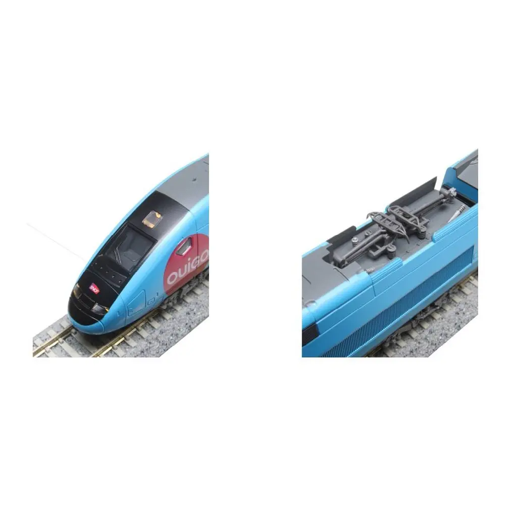 Coffret 10 éléments TGV OUIGO - Kato K101763 - N 1/160 - SNCF - Ep VI - Analogique - 2R - 2