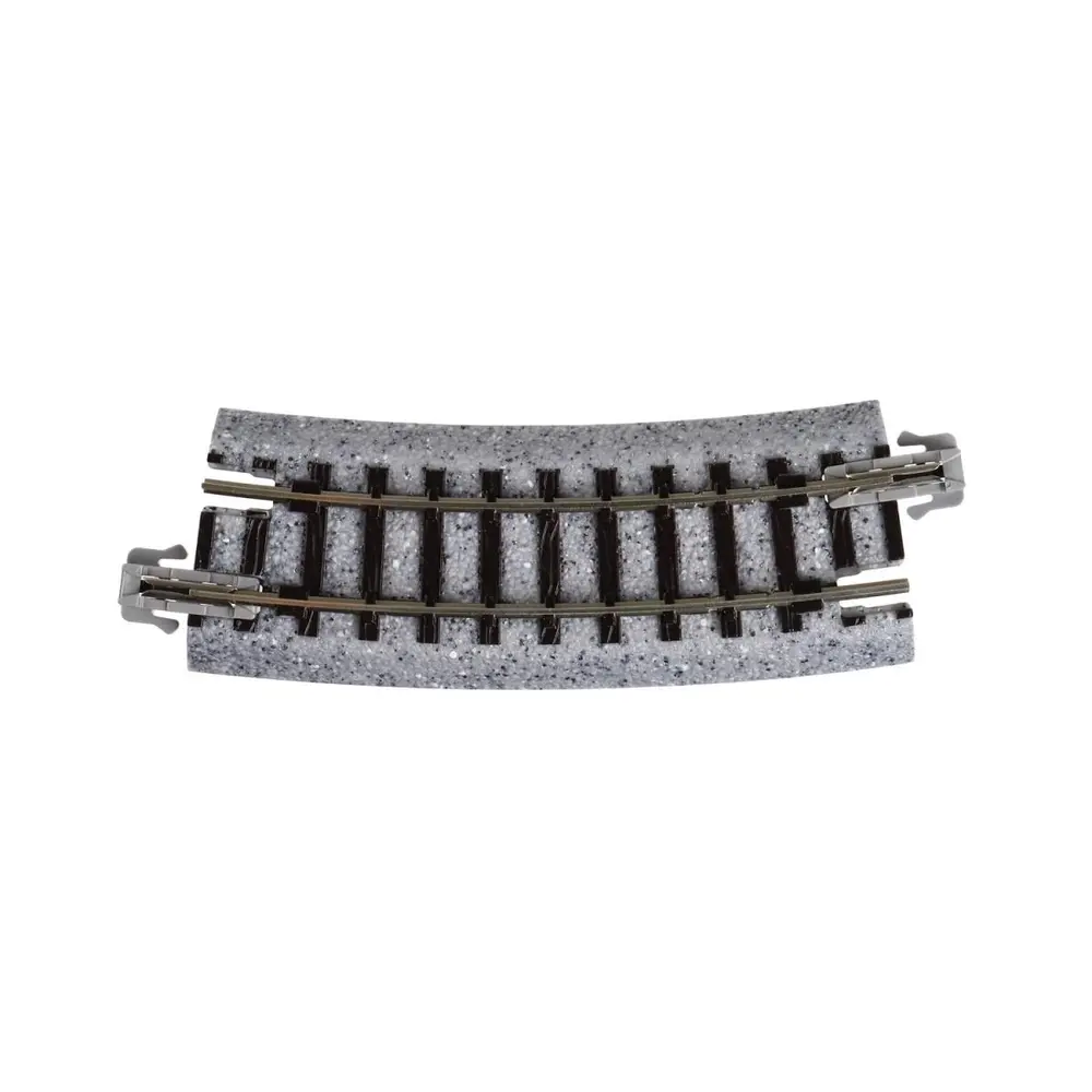 4 rails incurvés Unitrack (R249-15) 15 degrés - Kato 20-101 - HO 1/87 - 2