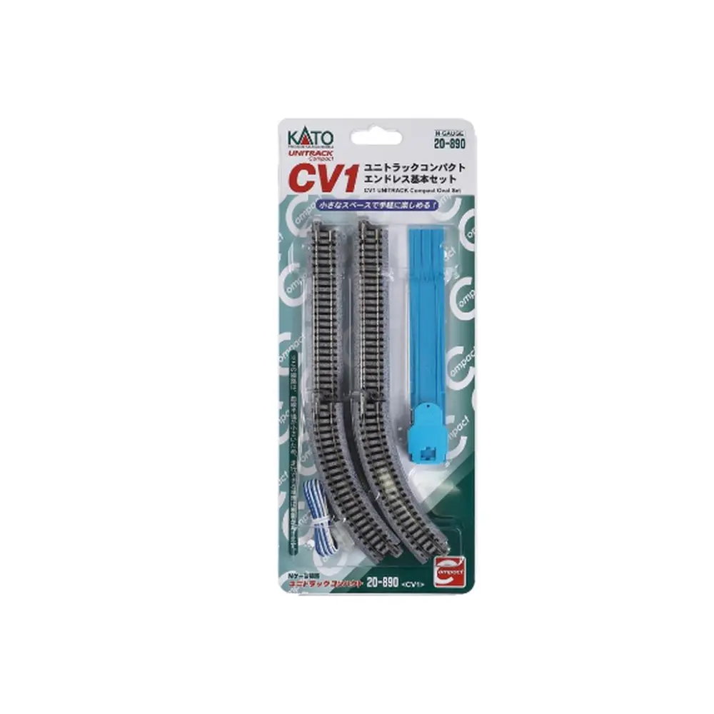 Pack de rails courbes unitrack ( CV1 ) - Kato K20-890 - N 1/160 - 2R - 2