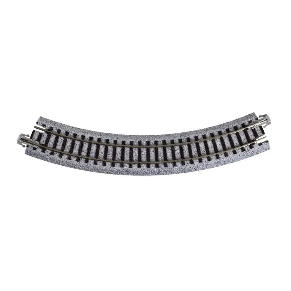 4 rails incurvés Unitrack Compact (R183-45) à 45 degrés - Kato 20-172 - HO 1/87 - 2
