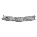 4 rails courbes Unitrack (R730-22.5PC) CS 22,5 degrés - Kato 2-241 - HO 1/87 - 2