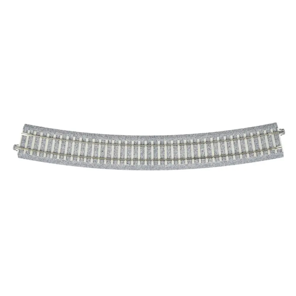 4 rails courbes Unitrack (R790-22.5PC) CS 22,5 degrés - Kato 2-251 - HO 1/87 - 2
