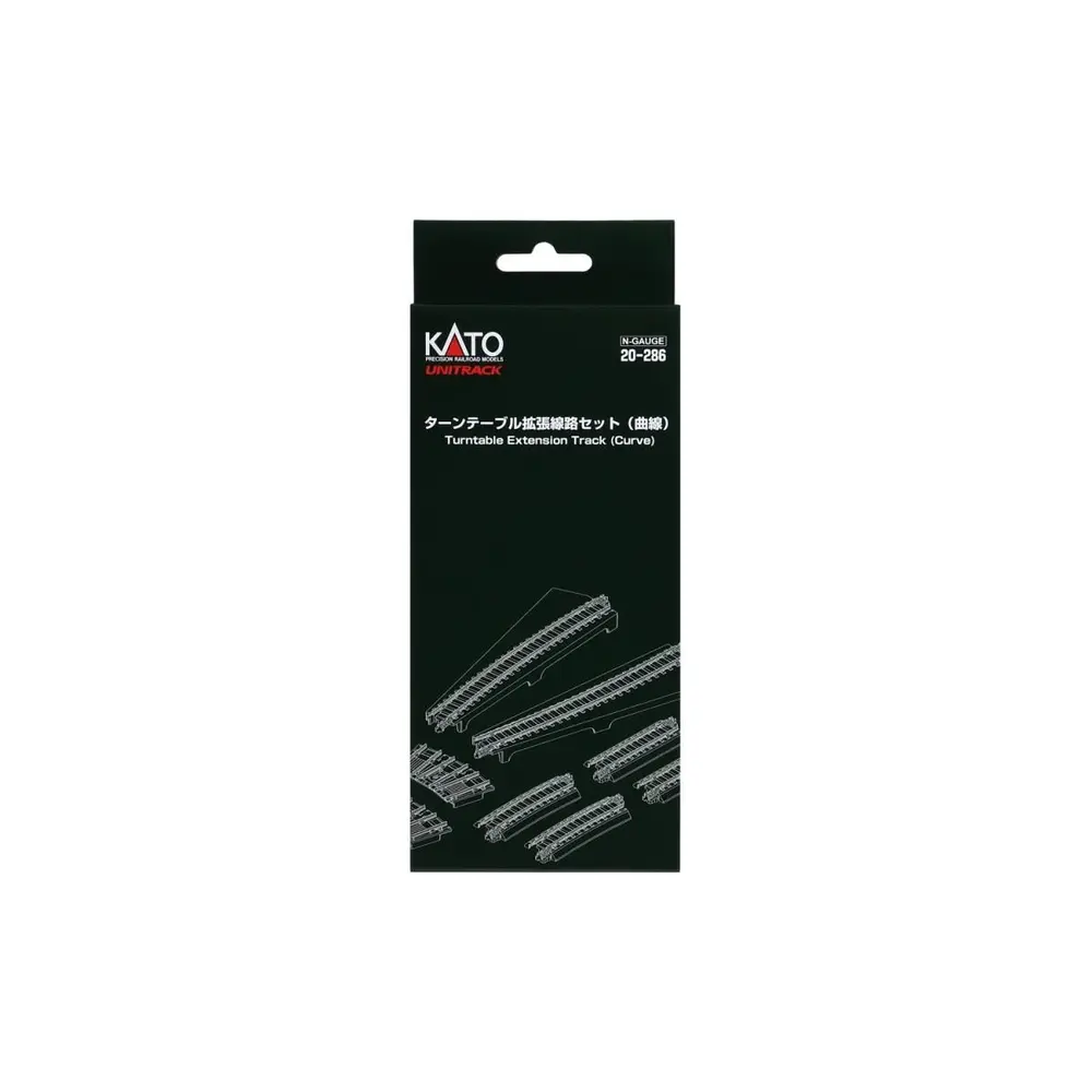 Kit d'extension de rails courbés pour plateau tournant Unitrack - Kato 20-286 - N 1/160 - 2