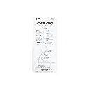 4 rails incurvés Unitrack (R490-22.5) 22,5 degrés - Kato 2-270 - HO 1/87 - 5