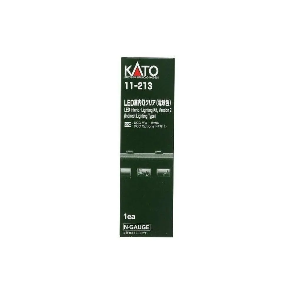 Kit d'éclairage intérieur LED blanc chaud pour trains - Kato K11-213 - N 1/160 - 2