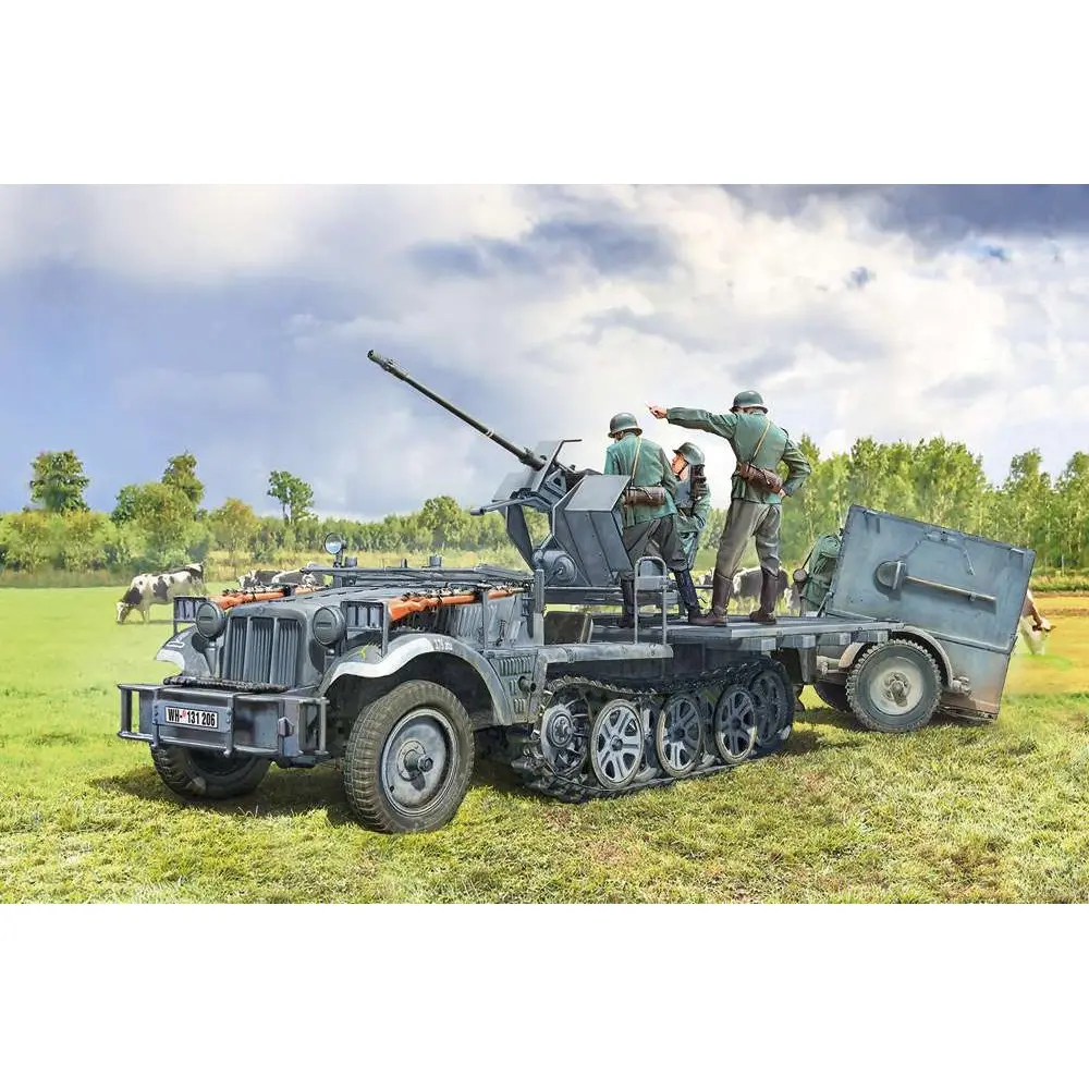 Sd.Kfz 10/4 Flak 30 et Servants - Italeri I6395 - 1/35 - 6