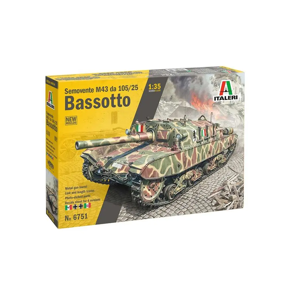 Char 1/35 Semovente M43 da 105/25  - ITALERI 6751 - 1/35 - 6