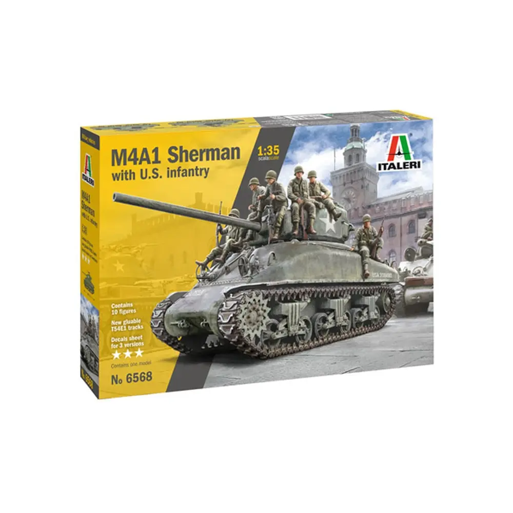M4A1 Sherman et Infanterie - Italeri 6568 - 1/35 - 2