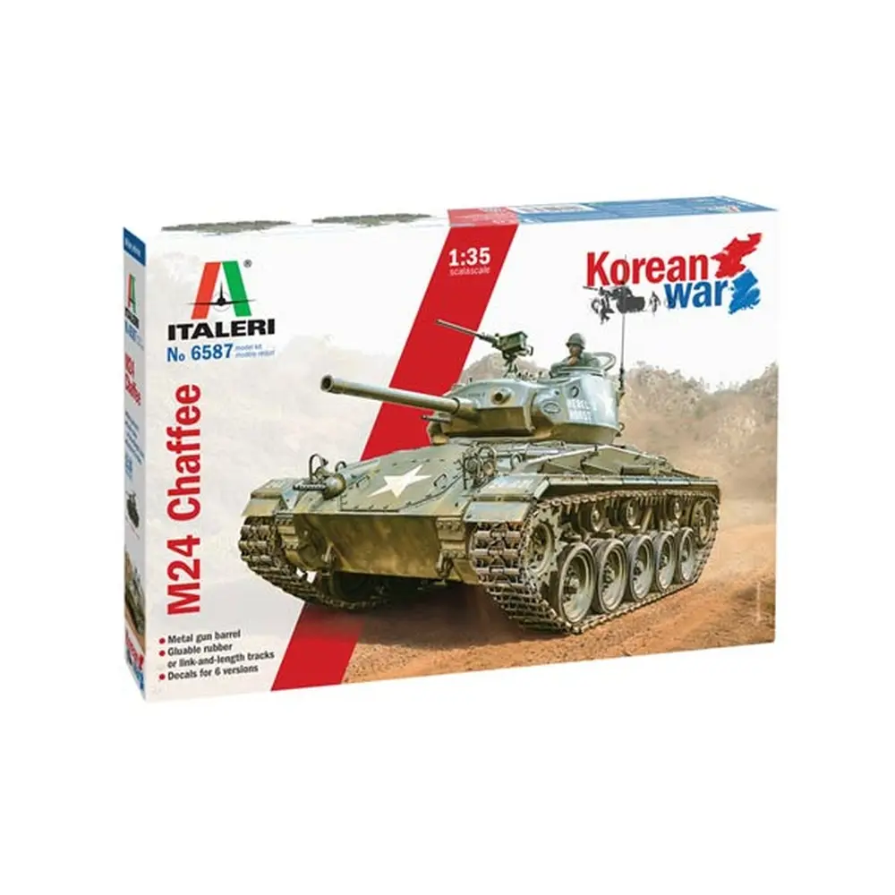 Véhicule militaire - Char d'assaut M24 Chaffee "Guerre de Corée" - ITALERI 6587 - 1/35 - 4