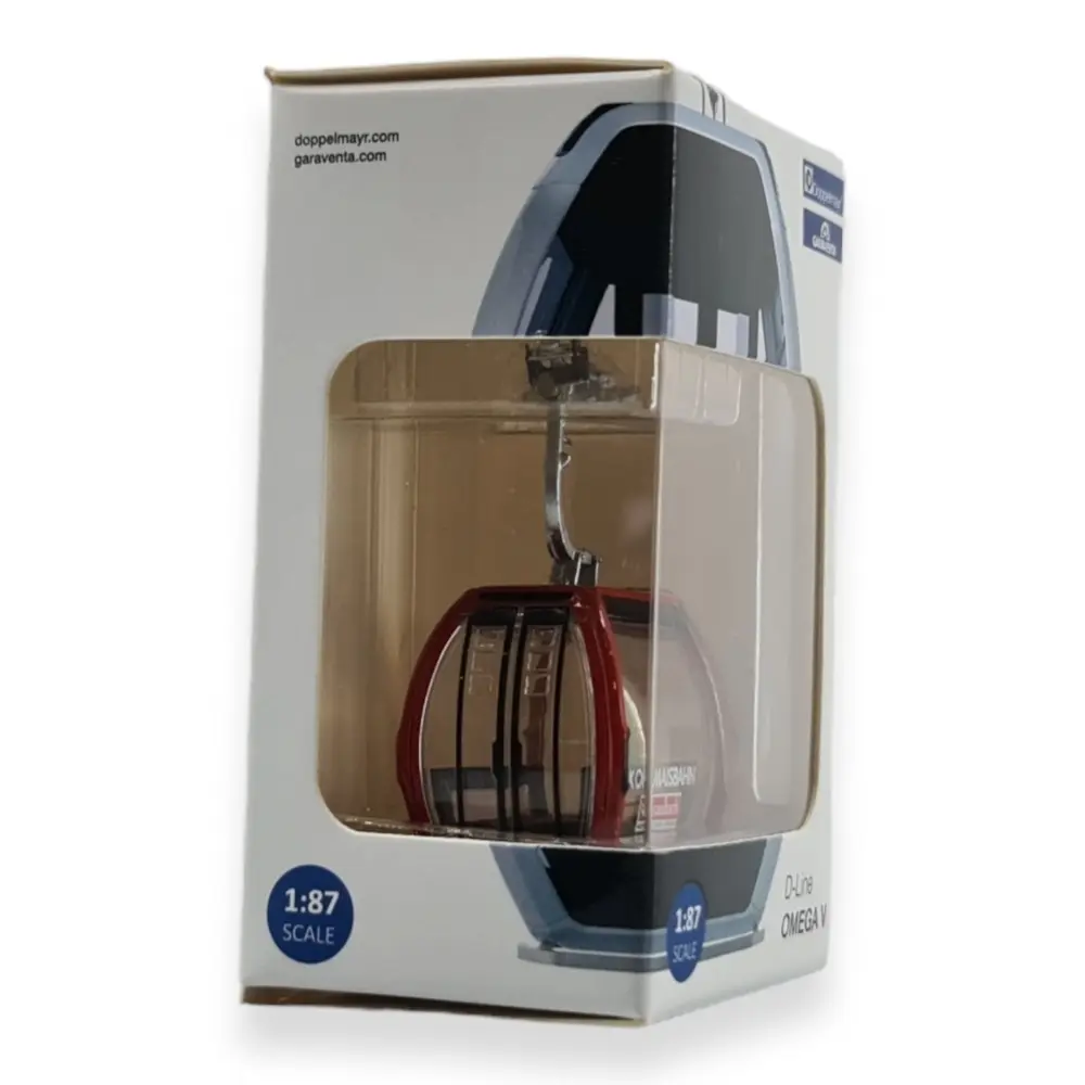 Télécabine Omega V10 rouge "Kohlmaisbahn" Jägerndorfer 82553 HO - 2