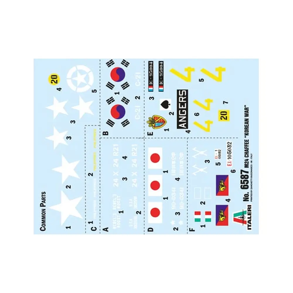 Véhicule militaire - Char d'assaut M24 Chaffee "Guerre de Corée" - ITALERI 6587 - 1/35 - 6