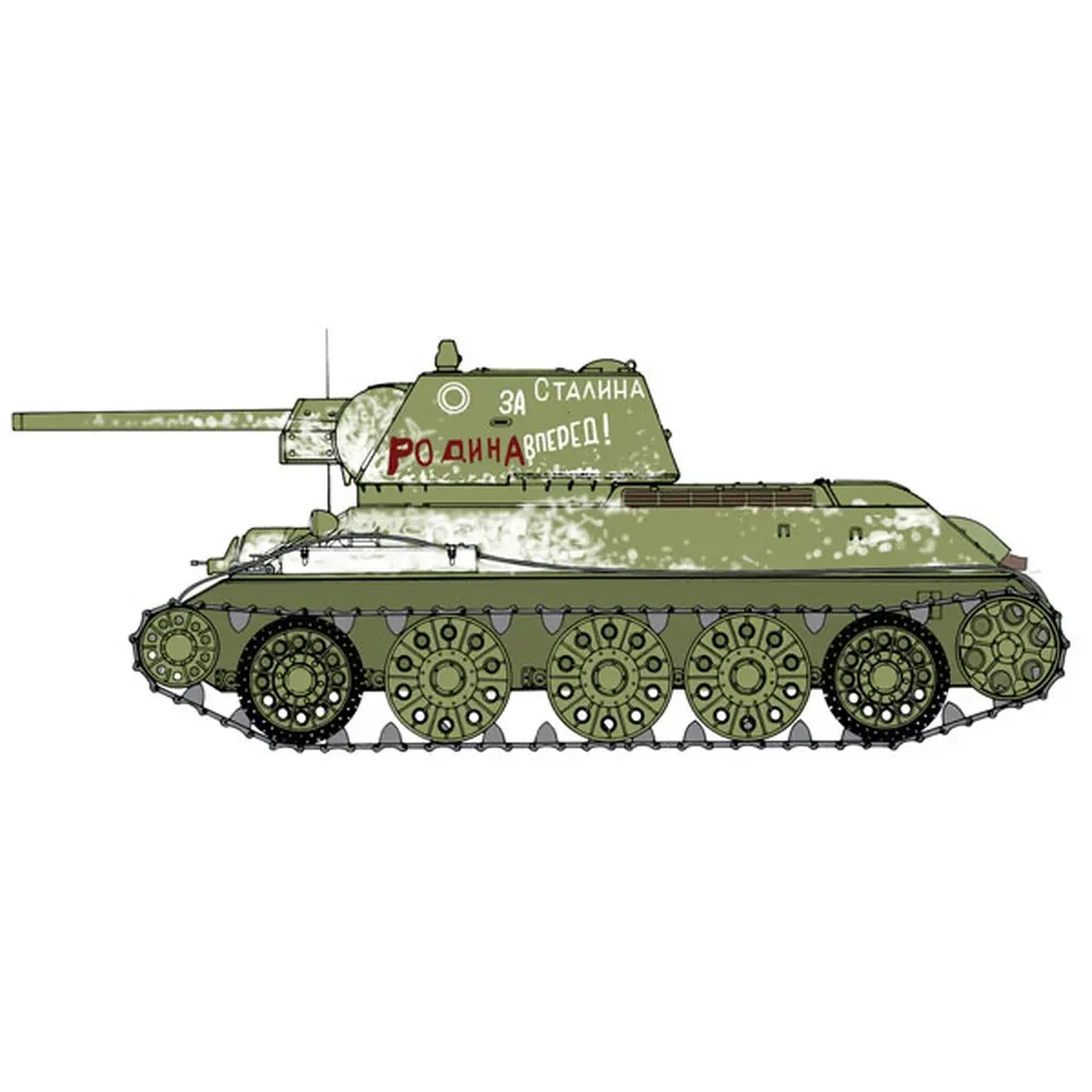 Véhicule militaire - Char d'assaut T-34/76 Modèle 1943 - ITALERI 6570 - 1/35 - 4
