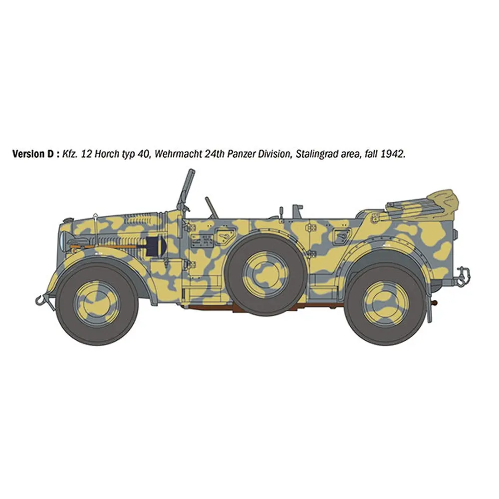 Véhicule Kfz.12 Horch Typ 40 Début Production WWII - ITALERI 6597 - 1/35 - 5