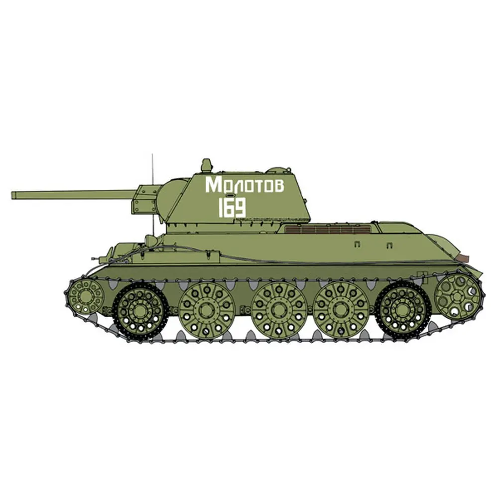 Véhicule militaire - Char d'assaut T-34/76 Modèle 1943 - ITALERI 6570 - 1/35 - 2