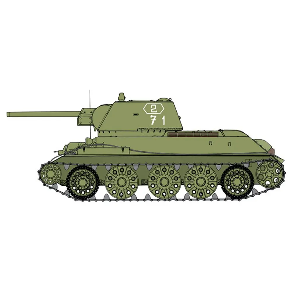 Véhicule militaire - Char d'assaut T-34/76 Modèle 1943 - ITALERI 6570 - 1/35 - 3