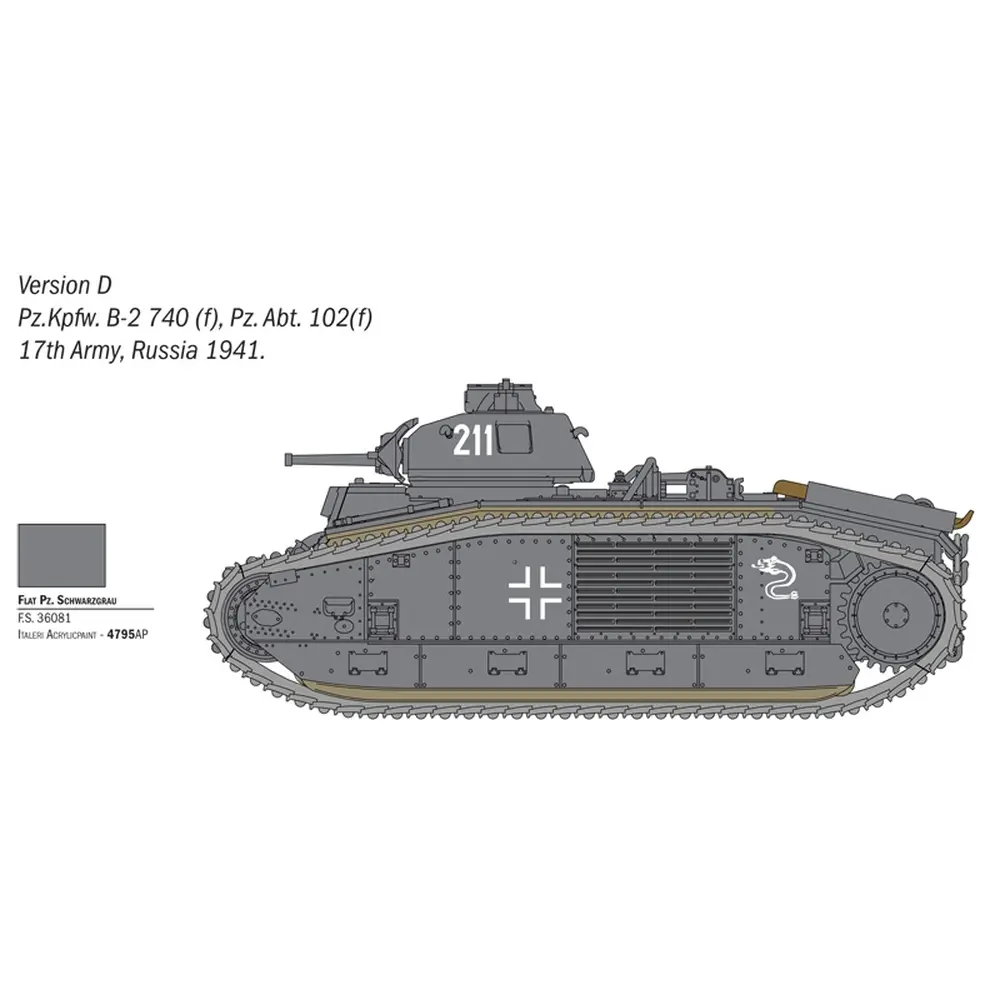 Char B1 Bis - Italeri 25766 - 1/56 - 8