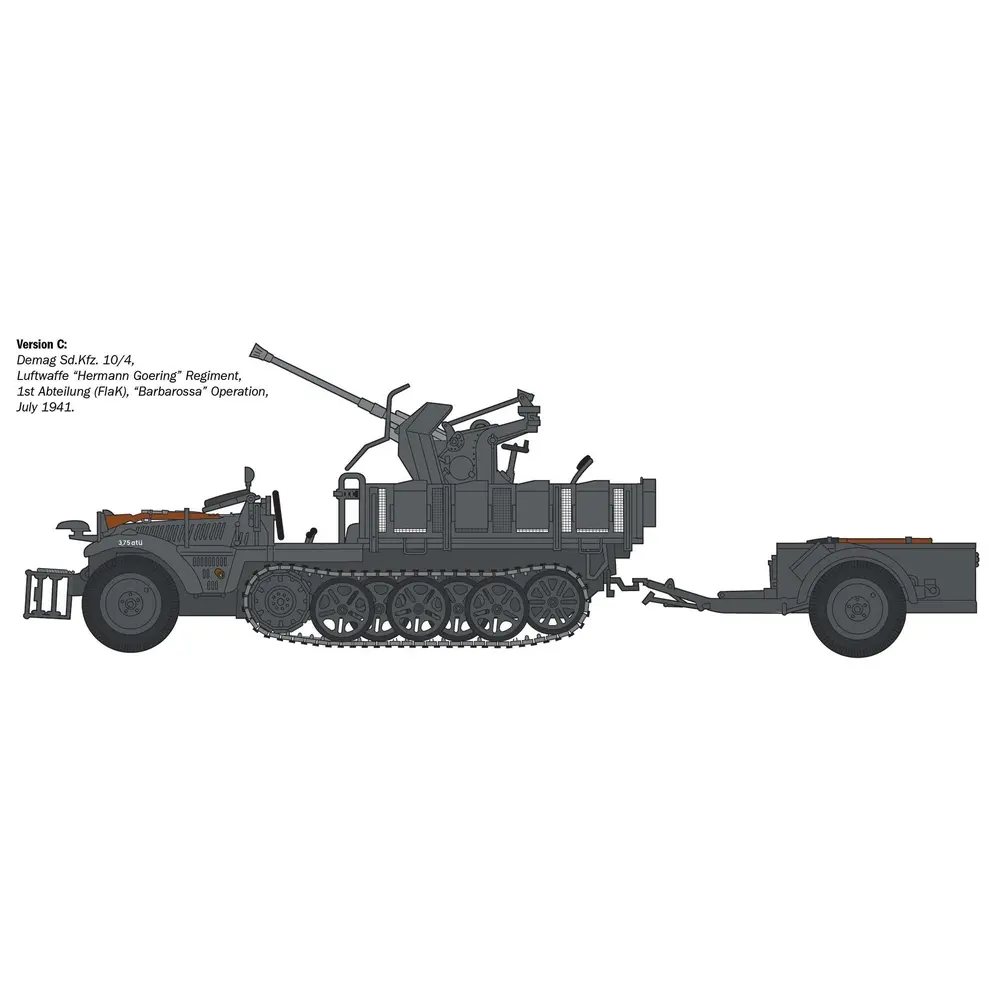 Sd.Kfz 10/4 Flak 30 et Servants - Italeri I6395 - 1/35 - 4
