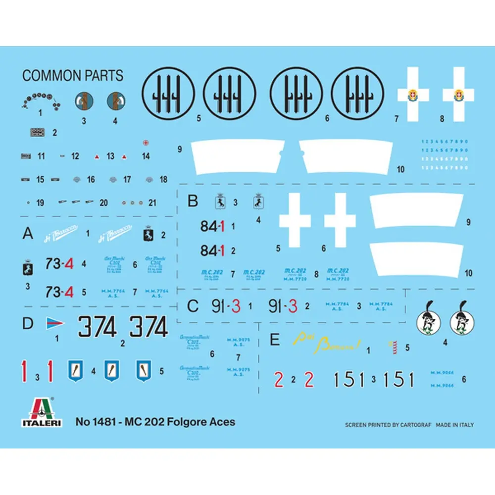 Avion MC.202 Folgore Aces - Italeri 1481 - 1/72 - 2