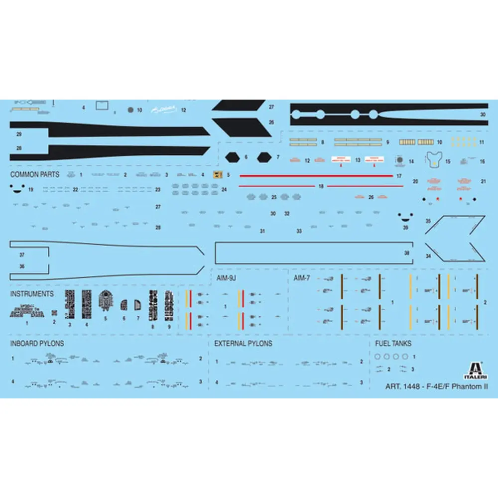 Avion F-4E / F Phantom II - ITALERI I1448 - 1/72 - 6