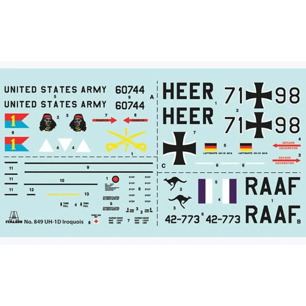 Hélicoptère UH-1D Slick - ITALERI I849 - 1/48 - 2