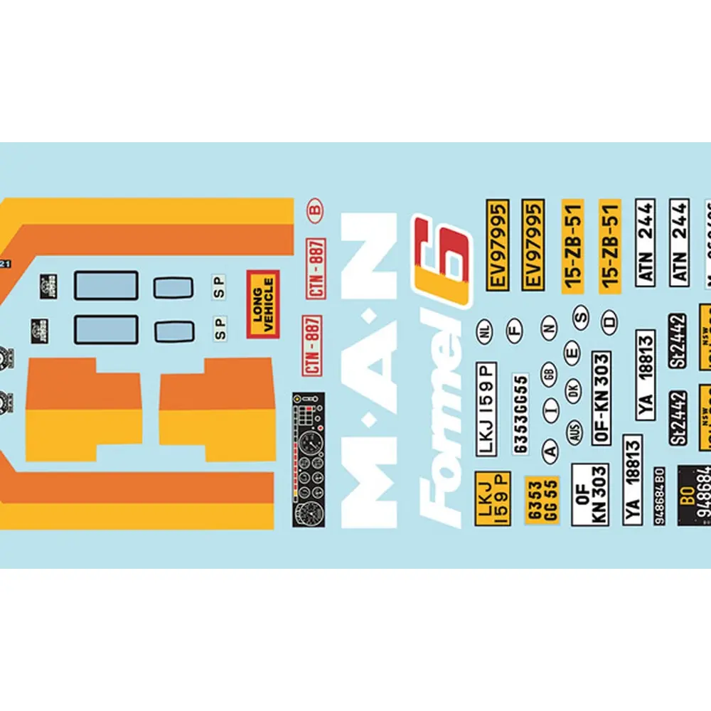 Camion MAN 26.321 Formel 6 - Italeri I756 - 1/24 - 6