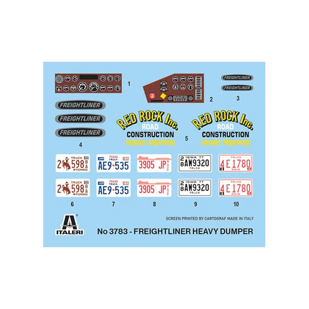 Camion porteur de benne Freightliner - ITALERI 3783 - 1/24 - 2