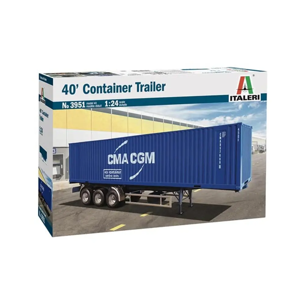 Semi-Remorque avec container 40' - ITALERI 3951 - 1/24 - 2