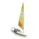 Voilier Laser voile + figurine - Artitec 87.593 - HO 1/87 - 2