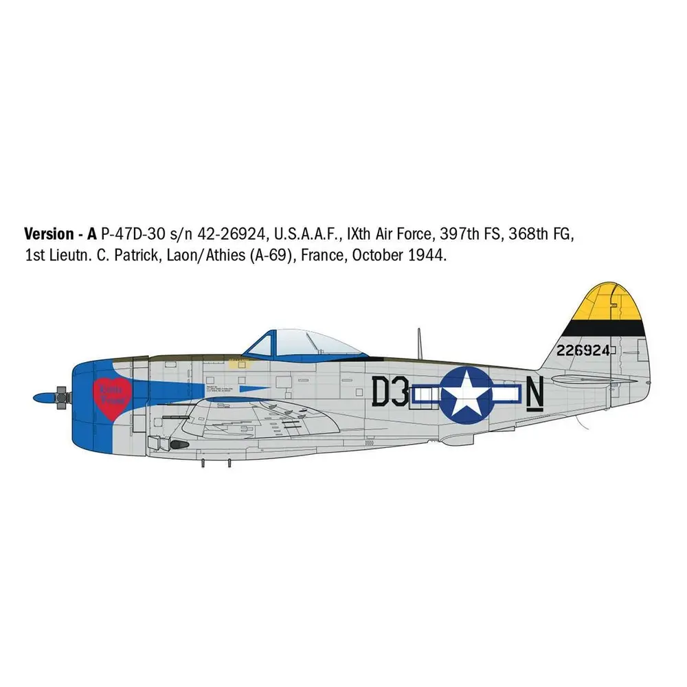 Avion P-47D Thunderbolt (Europe) - Italeri 2835 - 1/48 - 5